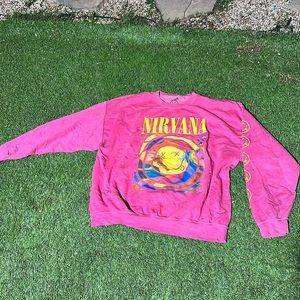 Pink nirvana sweatshirt